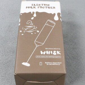 Electric Milk Frother Handheld Coffee Whisk Foam Maker Battery Operated New